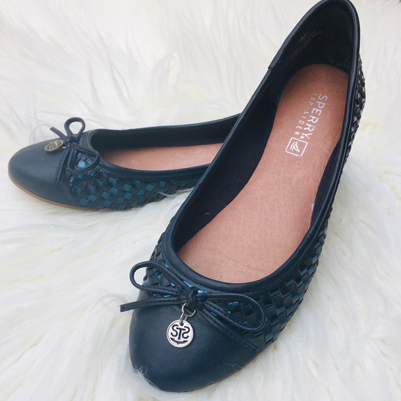 Sperry Shoes - Sperry Ariela Ballet Cap Toe Flat Shoes Leather Dark Blue Women’s Size 5